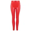 Elissa Poppy Women's Latex Leggings - Red In Red
