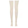 Elissa Poppy Women's Latex Stockings - White In White