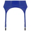 Elissa Poppy Women's Latex Suspender - Blue In Blue