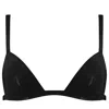 Elissa Poppy Women's Latex Triangle Bra - Black In Black