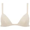 Elissa Poppy Women's Latex Triangle Bra - White In White