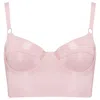 Elissa Poppy Women's Pink / Purple Latex Full Cup Bra - Pink In Pink/purple