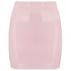 Elissa Poppy Women's Pink / Purple Latex Mini Skirt - Pink In Pink/purple