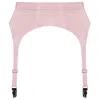 Elissa Poppy Women's Pink / Purple Latex Suspender - Pink In Pink/purple