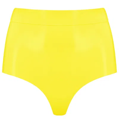 Elissa Poppy Women's Yellow / Orange Latex Dsico Pant - Yellow In Yellow/orange