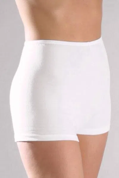 Elita Les Essentiels Boy Leg Brief Panties In White