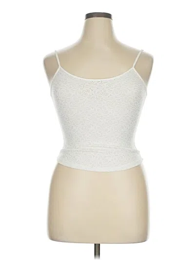 Pre-owned Elita Tank Top Ivory Strapless Neckline Tops In White