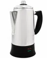 Elite Cuisine 12-cup Electric Coffee Percolator In Stainless Steel