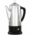 Elite Cuisine 12 Cup Stainless Steel Percolator In Stainless Steel