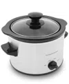 Elite Cuisine 1.5 Quart Mini Slow Cooker In Stainless Steel