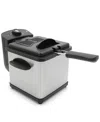 Elite Cuisine 1.6 Quart Stainless Steel Deep Fryer In Stainless Steel