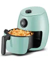 Elite Cuisine 2 Quart Compact Digital Hot Air Fryer In Mint