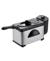 Elite Cuisine 2-quart Immersion Deep Fryer Edf0150 In Stainless Steel