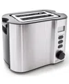 Elite Cuisine 2-slice Lcd Toaster With Bagel Function In Stainless Steel