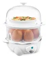 Elite Cuisine 2-tier Automatic Egg Cooker/steamer Egc4150 In White