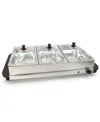 Elite Cuisine 5 Quart Stainless Steel Electric Buffet Server In Stainless Steel