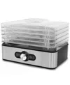 Elite Cuisine 5 Stainless Steel Tray Food Dehydrator In Stainless Steel