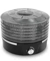 Elite Cuisine Food Dehydrator With Adjustable Temperature In Black,clear