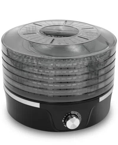 Elite Cuisine Food Dehydrator With Adjustable Temperature In Black,clear