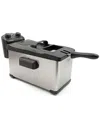 Elite Cuisine Stainless Steel 3.5 Quart Immersion Deep Fryer With Timer In Stainless Steel