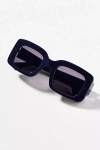 Elite Eyewear Oversized Rectangle Sunglasses In Blue