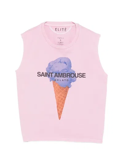 Elite Gelato-graphic Vest In Pink