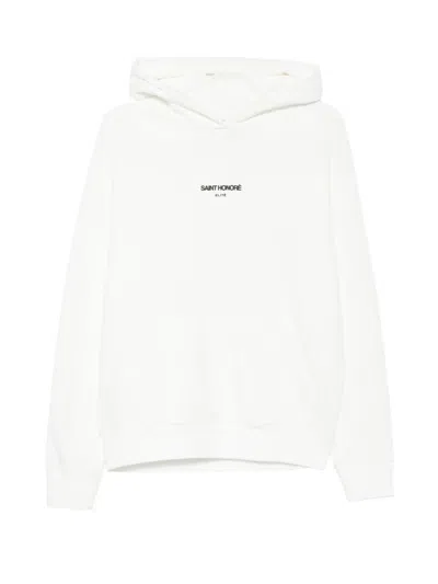 Elite Logo-print Cotton Hoodie In White