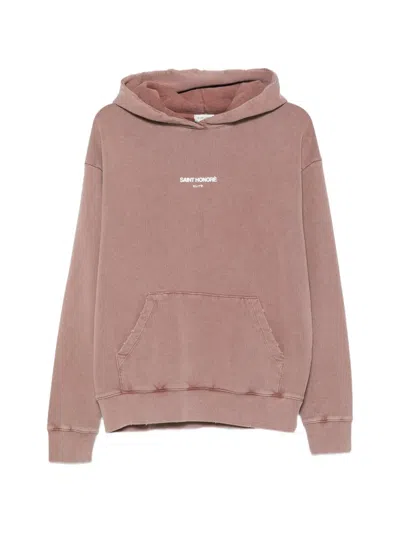 Elite Logo-print Pouch-pocket Hoodie In Pink