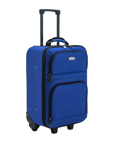 Elite Luggage 19.5 Carry-on Rolling Luggage In Blue