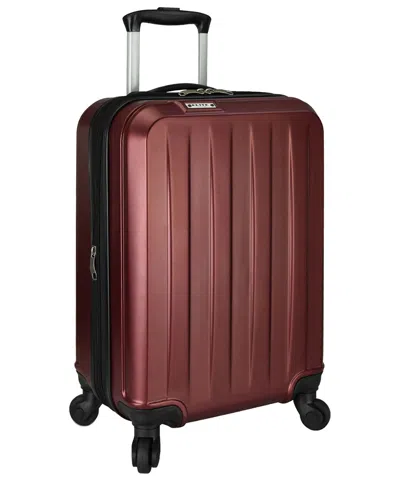 Elite Luggage Dori Expandable Carry-on Spinner Luggage In Burgundy