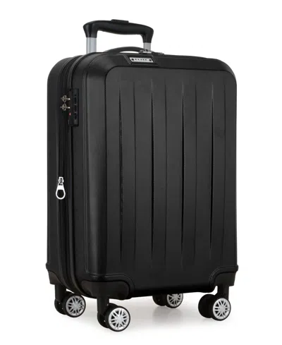 Elite Luggage Dori Medium Carry-on Hardshell Expandable Spinner Suitcase In Black