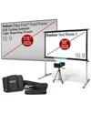 Elite Projector Eliteprojector Lite In/outdoor 115in Screenc3/58in Screen In Black