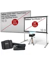 Elite Projector Eliteprojector Lite In/outdoor 123in Screenc3/120in Screen In Black