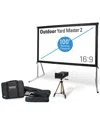 Elite Projector Eliteprojector Lite Portable Outdoor With 100in Screen In Black