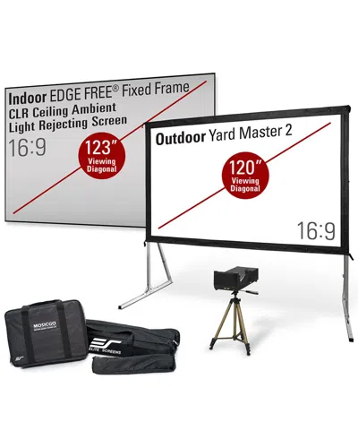 Elite Projector Eliteprojector Sport In/outdoor 123in Screenc3/120in Screen In Black