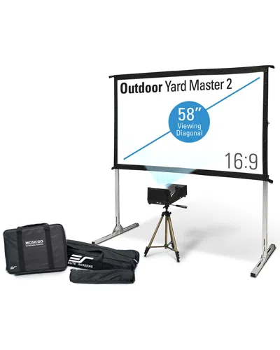 Elite Projector Eliteprojector Sport Portable Outdoor With 58in Screen In Black
