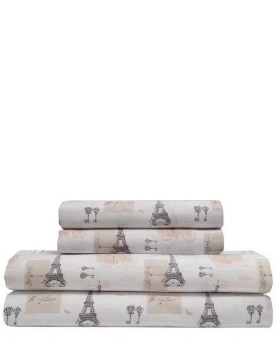 ELITE ELITE WHIMSICAL PRINT PARIS POSTALE SHEET SET