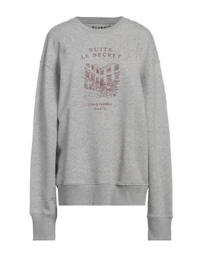Elite Elitè Woman Sweatshirt Grey Size Xl Organic Cotton, Recycled Polyester