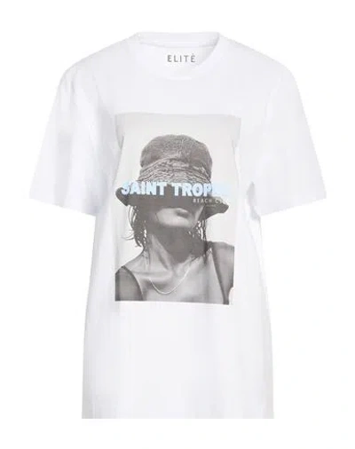 Elite Elitè Woman T-shirt White Size M Cotton