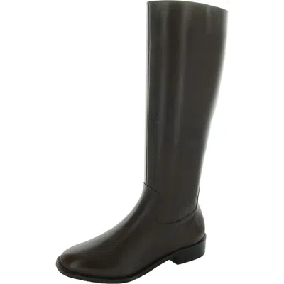 Elites By Walking Cradles Mate Womens Leather Tall Knee-high Boots In Brown