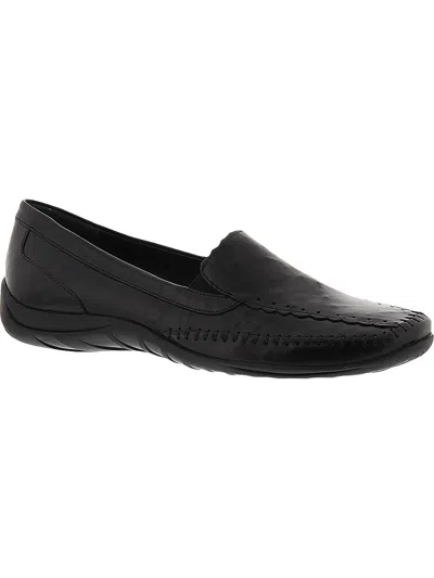Elites By Walking Cradles Tippy Womens Leather Slide On Loafers In Black