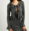 Eliza Faulkner Carole Cardigan In Black In Black