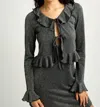 Eliza Faulkner Carole Cardigan In Black In Black
