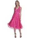 Eliza J V Neck Fit And Flare Dress