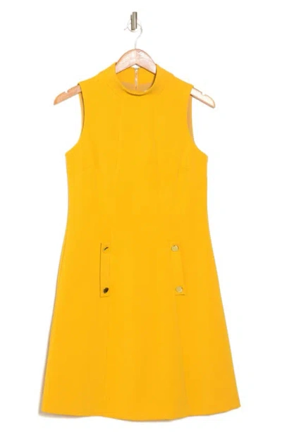 Eliza J A-line Dress In Mustard