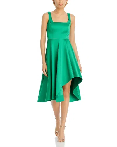 Eliza J Asymmetric Mikado Cocktail Dress In Emerald