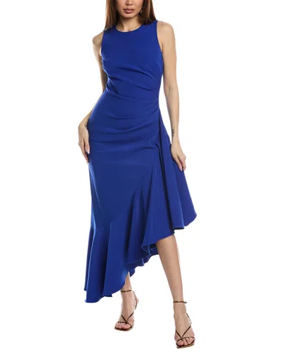Eliza J Asymmetrical Maxi Dress In Blue