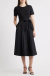 Eliza J Bow Detail Midi Dress