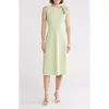 Eliza J Bow Detail Midi Dress In Pistachio