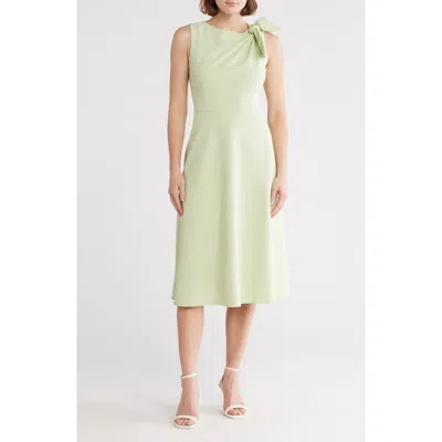 Eliza J Bow Detail Midi Dress In Pistachio